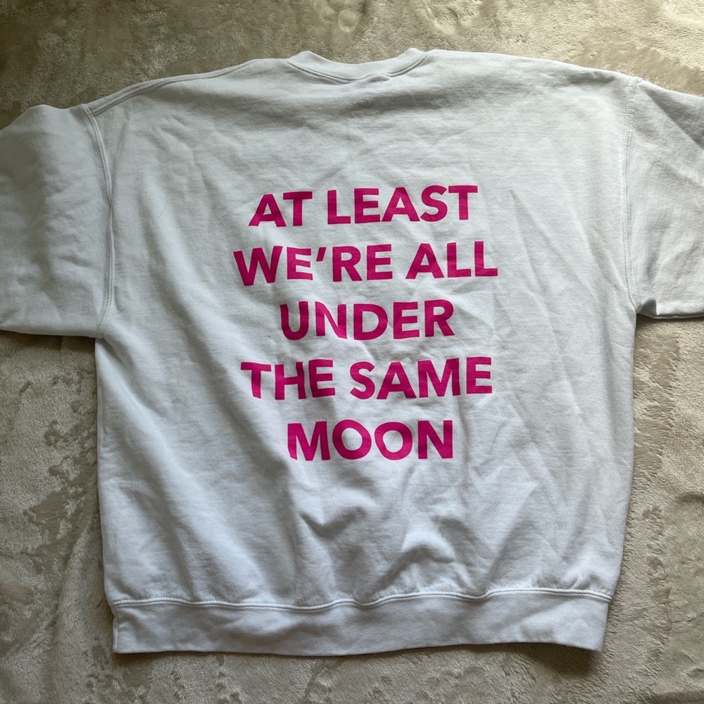 faded moon hoodie